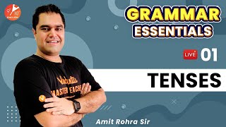 Grammar Essential  Tenses Part 1 By Amit Rohra  Vedantu Class 9amp10 English [upl. by Enamart]