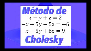 Método de Cholesky  3x3 Ejercicio resuelto [upl. by Amadeo272]