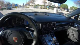 PORSCHE PANAMERA DIESEL POV DRIVE [upl. by Lemmueu413]