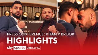 HEATED 😡Amir Khan vs Kell Brook  Press Conference Highlights [upl. by Reave5]