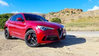 ALFA ROMEO STELVIO QUADRIFOGLIO REVIEW 503BHP SUV SUPERCAR 2019 [upl. by Nodnyl]