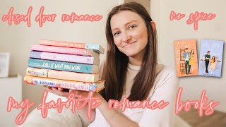 my favorite romance books with no spice  closed door romance book recommendations [upl. by Yehs386]