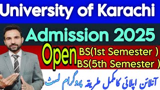 Karachi University 20242025 Admissions Dates  Test Schedule  KU Pattern  Past Papers  KU Fees [upl. by Merceer881]