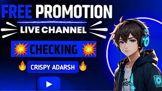 Live Channel Checking ✅ Free Promotion 💯  Free Subscription ☑️ livepromotion freesubscribers [upl. by Atel]