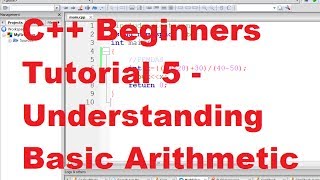 C Tutorial for Beginners 5  Understanding Basic Arithmetic [upl. by Adnuahsor]