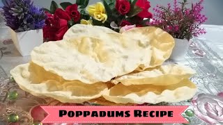 poppadoms recipe  cooking with safia UK [upl. by Spalla890]