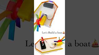 STEM boat challenge 🛶Basic engineering and electrical for kids 👧🏻👷‍♀️ stem robot [upl. by Benyamin]