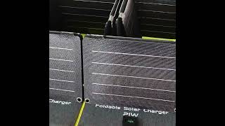 ETFE Waterproof Solar Panel Charger 30W With Kickstand For Camping [upl. by Erik]