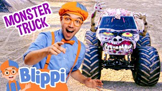 Blippi Visits Monster Trucks Arena  Learning Adventure  Educational Videos For Kids [upl. by Ausoj890]