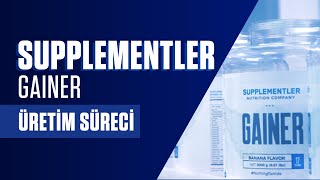 Supplementler Gainer Üretim Süreci [upl. by Notniuqal]