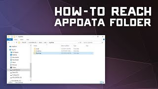 How to Find Your AppData Folder in Windows 10 [upl. by Lottie]