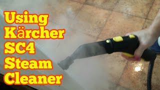 Amazing Kärcher SC4 Steam Cleaner  Cleaning A Dirty Kitchen Part 2 [upl. by Ormsby]