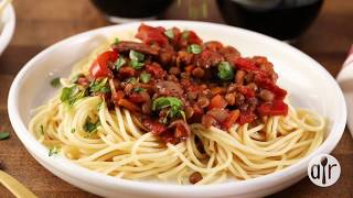 How to Make Lentil Bolognese  Dinner Recipes  Allrecipescom [upl. by Lanoil]