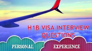 H1B Visa Interview Questions amp Answer h1 visa interview usa in india H1B Visa Interview [upl. by Shurlock376]