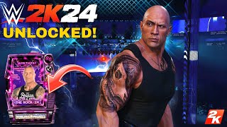 The Rock Final Boss Persona Card Unblocked  w Final Boss Theme amp Graphics Pack  WWE 2K24 PC Mods [upl. by Milka733]