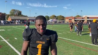 Highland Springs footballs Jakyre Henley after 2019 win over Varina [upl. by Chloris]