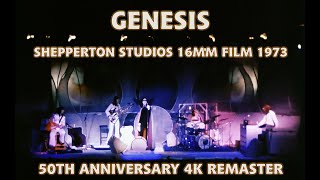 Genesis Shepperton Studios Live 1973 16mm Film  50th Anniversary Remaster 4K [upl. by Goodard]