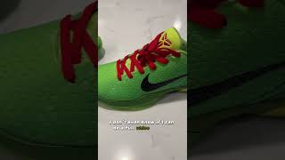 I bought fake Kobe 6 Grinches  sneakerhead sneakers kobes grinch stockx dhgate fashion [upl. by Delgado955]