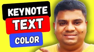 How to change Text Color in Keynote [upl. by Arleen813]