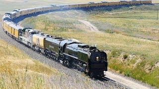 UP 844 Steam Train Very Loud [upl. by Anaujik]