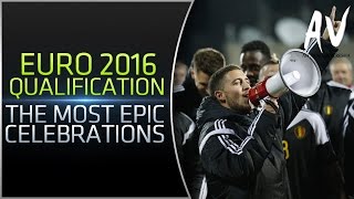 Euro 2016 Qualification • The Most Epic Celebrations After Qualifying for Euro 2016 Final Tournament [upl. by Ateinotna646]