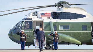 US President Leaves South Korea and Arrives in Japan Air Force One [upl. by Alathia]