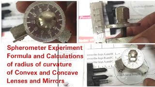 Spherometer experimentLaboratory use of spherometerdifferent parts of spherometrcurvature of lenz [upl. by Ahsiya152]