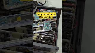 Setup Boxphone S8 Đào Coin Dero cpumining crypto boxphonefarm android deromining [upl. by Ebanreb324]