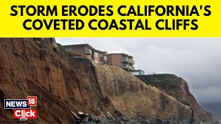 Coveted California Coastal Cliffs Erode Into Atmospheric Rivers  California News  News18  N18V [upl. by Townshend820]