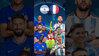 Argentina 🆚 France 🏆 Messi 🆚 Mbappe 🤍💙 [upl. by Platon]