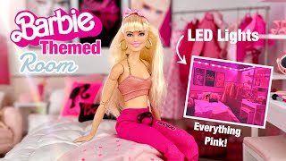 The Ultimate Barbie Doll Room Making A Pink Barbie Themed Doll Bedroom  Barbie The Movie Inspired [upl. by Rossing532]