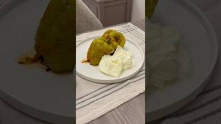 Kıymalı biber dolması food recipe yemek dolmatarifi cooking kitchen eating tarif shorts [upl. by Guillemette]