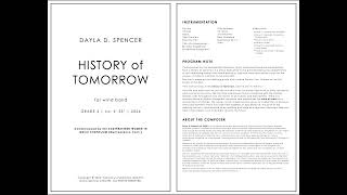 HISTORY OF TOMORROW 2024 by Dayla D Spencer  MIDI Mockup amp Score [upl. by Russ]