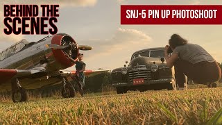 New Pinup Photoshoot with SNJ5 Aircraft and 1941 Oldsmobile  Behind the Scenes [upl. by Valentina]