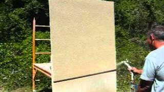 stucco sprayertexture sprayermortar sprayerstucco flex stucco spraying [upl. by Bamford18]