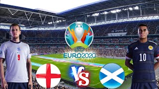 England  Scotland  UEFA EURO 2020  Full Match PES 2021 [upl. by Carola]