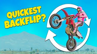 GTA 5  Which BIKE BACKFLIPS the QUICKEST [upl. by Elsy]