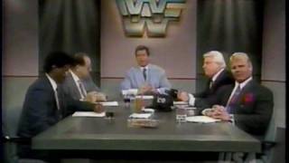 WWF Prime Time WM8 Discussion Flair Heenan Hogan [upl. by Livy460]