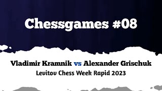 Vladimir Kramnik vs Alexander Grischuk  Amsterdam NED rd 11 2023  Levitov Chess Week Rapid [upl. by Ahsinnod896]