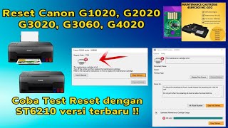 Reset Canon G1020 G2020 G3020 G3060 G4020 Support Code  1726 The maintenance catridge is full [upl. by Metts]