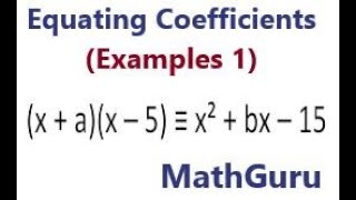 Equating Coefficients  Polynomial Equality  HIGCSE  Examples 1 [upl. by Emilio704]