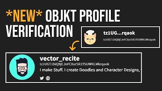 How to setup OBJKT profile  Tezos tzprofiles verification [upl. by Ellary511]