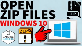 How to Open ZIP Files on Windows 10 [upl. by Renny]