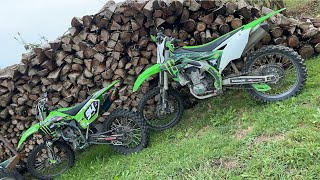 Kawasaki kx450f full gas🔥wheelies  top speed🔱 [upl. by Adilen]