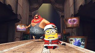 Despicable Me 2  Minion Rush  Santa Minion Vs El Macho  Throwing Pollo Locos [upl. by Adrial504]