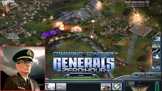 Laser Show by General Pinpoint Townes  CampC Zero Hour Skirmish Gameplay  1vs7 Hard Armies [upl. by Dosh599]