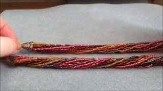 Tutorial Make a seedbead necklace or bracelet [upl. by Inava591]