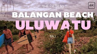 Balangan Surf Beach Uluwatu  BALI walking tour 4K 2024 [upl. by Marino]