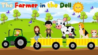 the farmer in the Dell  nursery rhymes amp kids song  Kidde rhymes [upl. by Imaj]