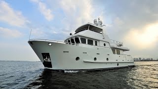 Bering 65 Serge  Steel expedition trawler yacht underway [upl. by Silsbye]